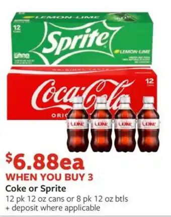 Fareway Coke or Sprite offer