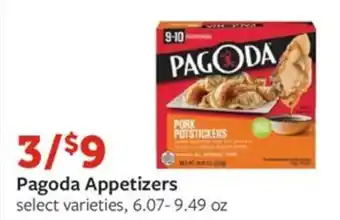 Fareway Pagoda Appetizers offer