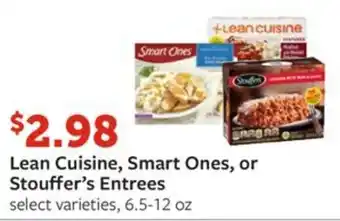 Fareway Lean Cuisine, Smart Ones, or Stouffer's Entrees offer