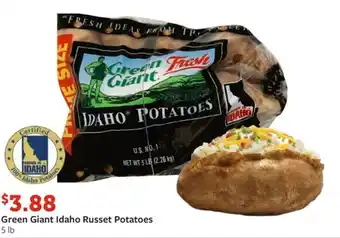 Fareway Green Giant Idaho Russet Potatoes 5 lb offer