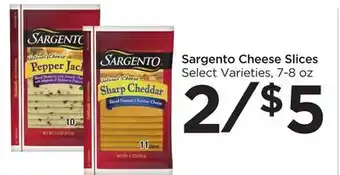 Food 4 Less Sargento cheese slices offer