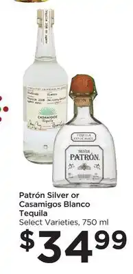 Food 4 Less Patrón silver or casamigos blanco tequila offer