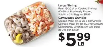 Food 4 Less Large shrimp offer