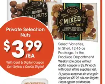 Ralphs Private selection nuts offer