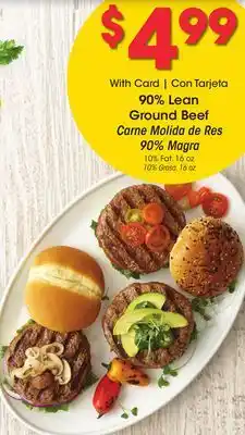 Ralphs 90% lean ground beef offer