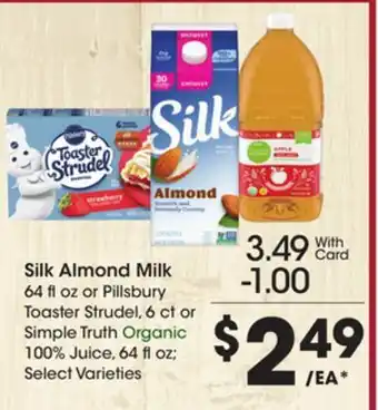 Ralphs Silk almond milk offer