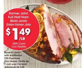 Ralphs Farmer john full half ham offer