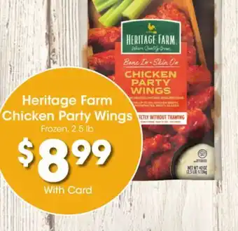 Ralphs Heritage farm chicken party wings offer