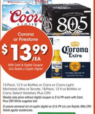 Ralphs Corona or firestone offer