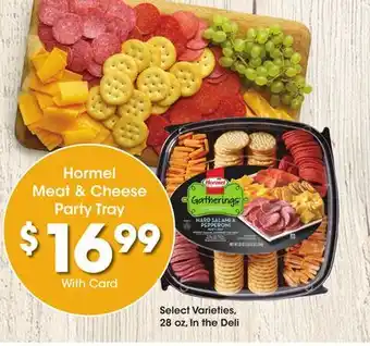Ralphs Hormel meat & cheese party tray offer