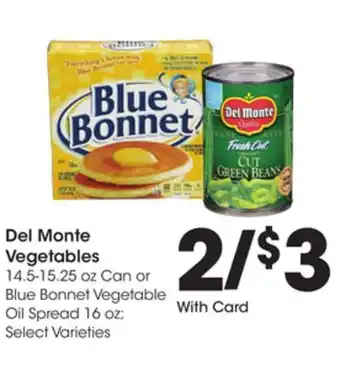 Ralphs Del monte vegetables offer