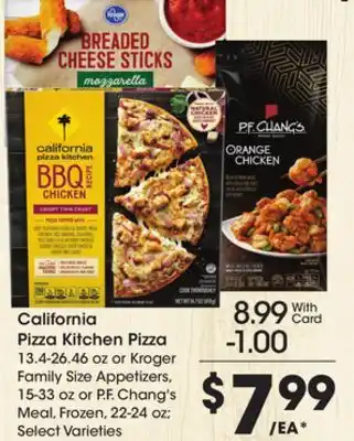 Ralphs California pizza kitchen pizza offer