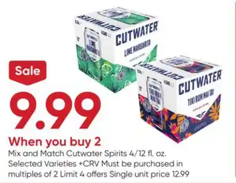 Stater Bros Cutwater spirits offer