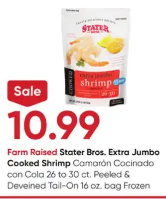 Stater Bros Stater bros. extra jumbo cooked shrimp offer