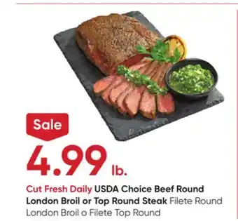 Stater Bros Usda choice beef round london broil or top round steak offer