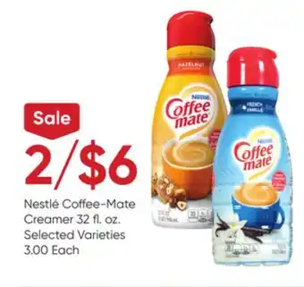 Stater Bros Nestlé coffee-mate creamer offer