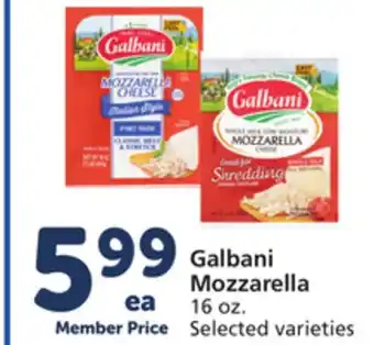 Albertsons Galbani mozzarella offer