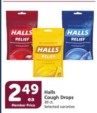 Albertsons Halls cough drops offer