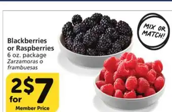 Albertsons Blackberries or raspberries offer