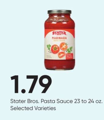 Stater Bros Stater bros. pasta sauce offer