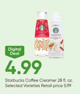Stater Bros Starbucks coffee creamer offer