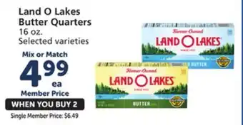 Albertsons Land o lakes butter quarters offer