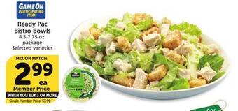 Albertsons Ready pac bistro bowls offer