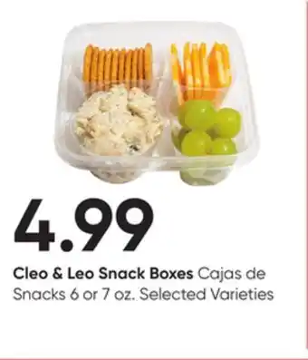 Stater Bros Cleo & leo snack boxes offer