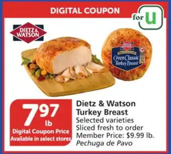 Albertsons Dietz & watson turkey breast offer