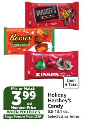 Albertsons Hershey's candy offer