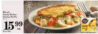 Pavilions Blount's family kitchen chicken pot pie offer