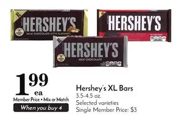 Pavilions Hershey's xl bars offer