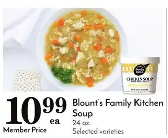 Pavilions Blount's family kitchen soup offer