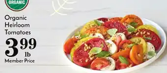 Pavilions Organic heirloom tomatoes offer