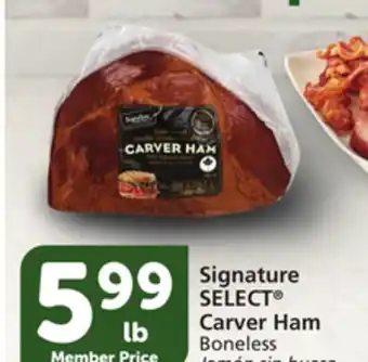 Vons Signature select carver ham offer