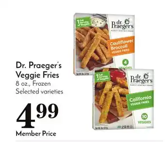 Pavilions Dr. praeger's veggie fries offer