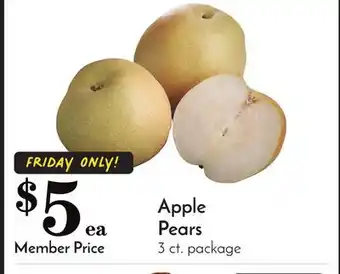 Pavilions Apple pears offer
