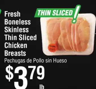 Smart & Final Fresh boneless skinless thin sliced chicken breasts offer