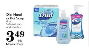 Pavilions Dial hand or bar soap offer