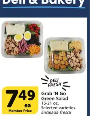 Vons Grab'n go green salad offer