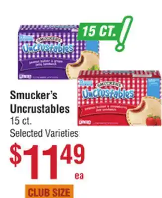 Smart & Final Smucker's uncrustables offer