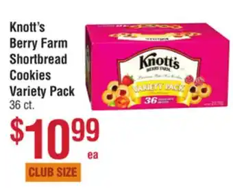 Smart & Final Knott's berry farm shortbread cookies variety pack offer