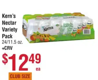 Smart & Final Kern's nectar variety pack offer
