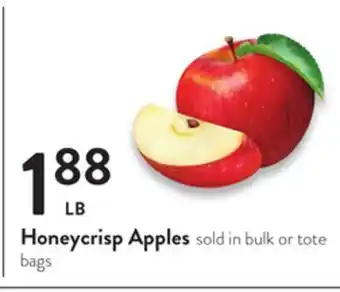 Fresh Thyme Honeycrisp apples offer