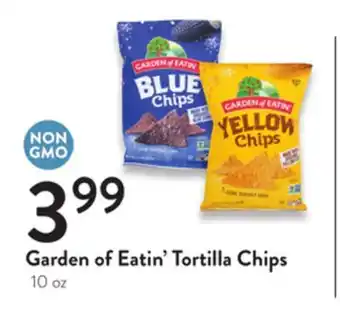 Fresh Thyme Garden of eatin' tortilla chips offer