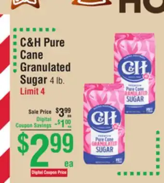 Smart & Final C & h pure cane granulated sugar offer