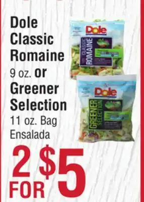 Smart & Final Dole classic romaine or greener selection offer
