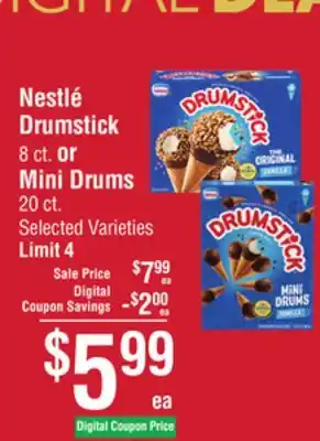 Smart & Final Nestlé drumstick or mini drums offer