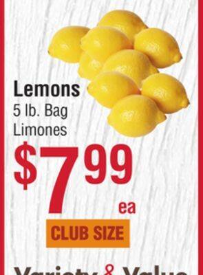 Smart & Final Lemons offer