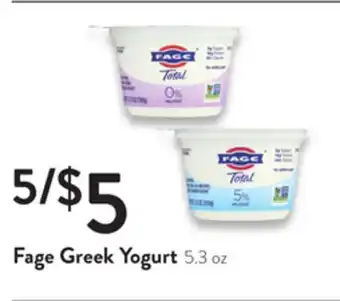 Fresh Thyme Fage greek yogurt offer